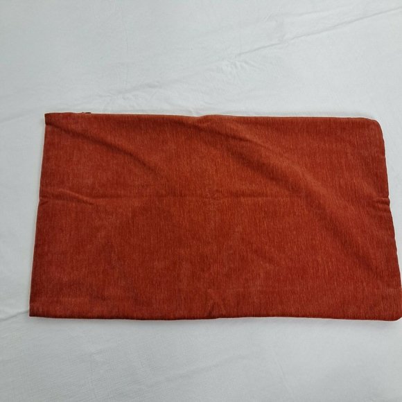 Throw Pillow Cover Burn Orange Rectangle 11.75 X 20 - Picture 1 of 3